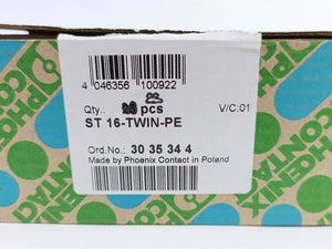 Phoenix Contact 30 35 34 4 ST 16-TWIN-PE Batch 23 Pcs.