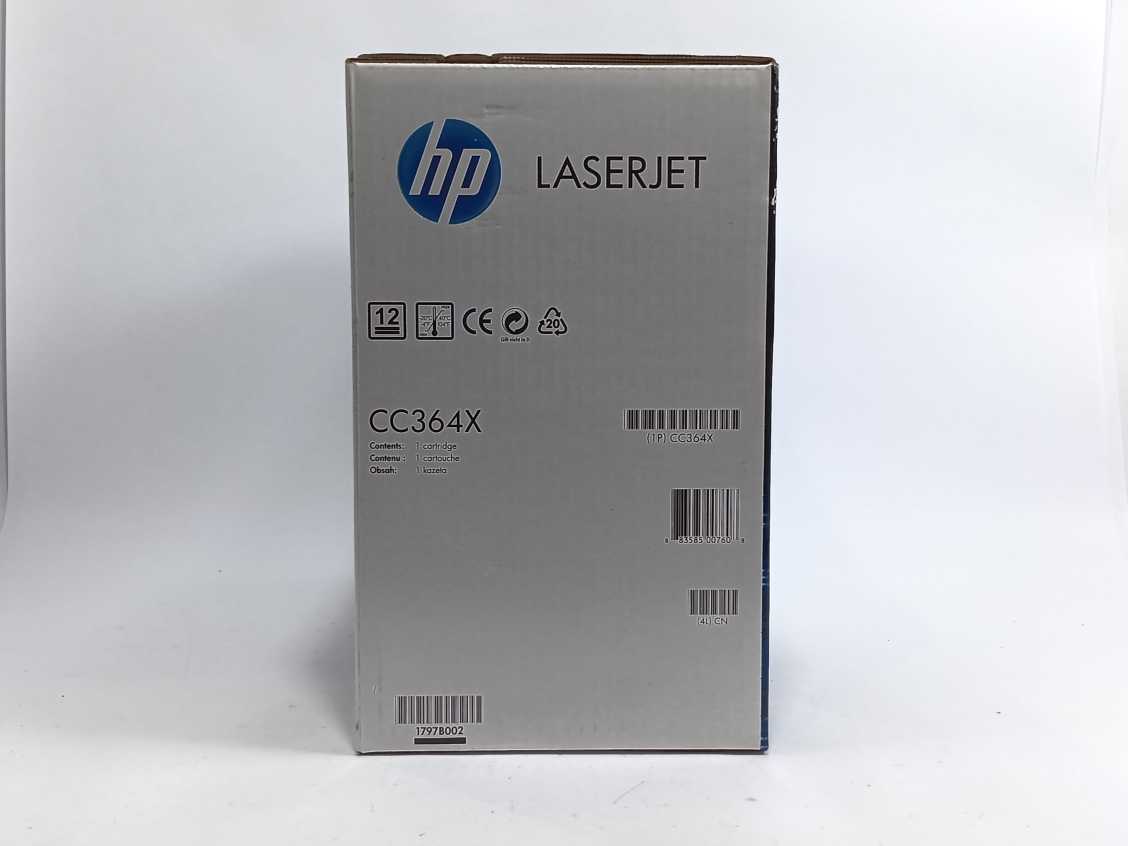 HP CC364X 64X Black High Yield Toner Cartridge Laser Jet