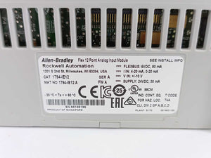 AB / Rockwell Automation 1794-IE12 Ser. A Flex 12 Point Analog Input Module