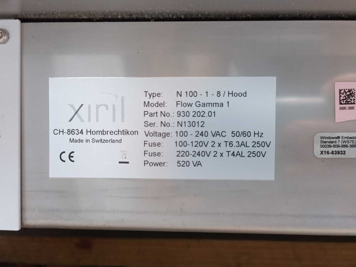 Xiril N100-1-8 Flow Gamma 1, 930202.1, 100-240VAC, 50/60Hz