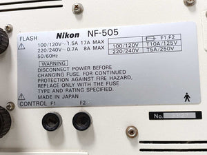 Nikon NF-505 Fundus Retinal Camera, With: Nikon-GX-35 Camera