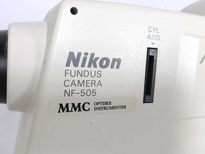 Nikon NF-505 Fundus Retinal Camera, With: Nikon-GX-35 Camera