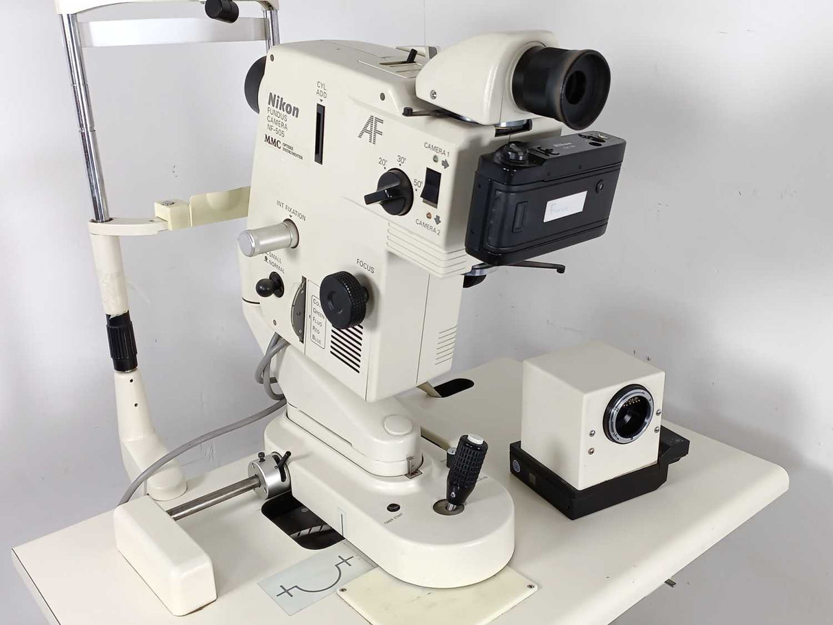 Nikon NF-505 Fundus Retinal Camera, With: Nikon-GX-35 Camera