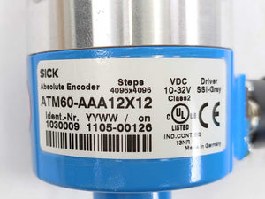 SICK 1030009 Absolute Encoder, ATM60-AAA12x12