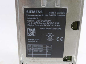 Siemens 6SL3040-0JA01-0AA0 Sinamics S110 Control Unit CU305 DP