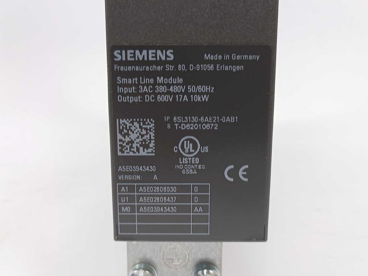 Siemens 6SL3130-6AE21-0AB1 Smart Line Module