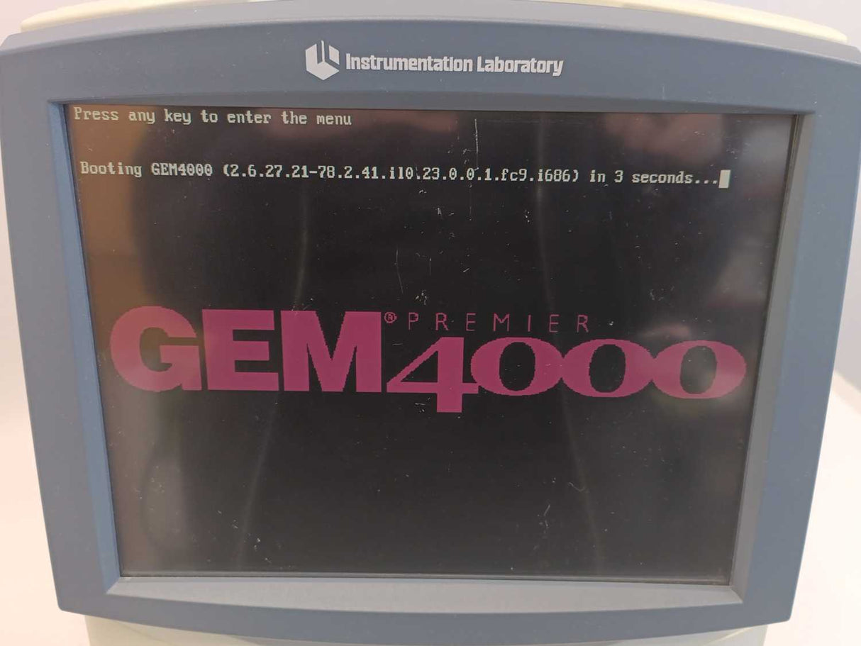 Instrumntation Laboratory GEM Premier 4000 Comprehensive Whole Blood Analyzer