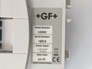 +GF+ U3000 Ultrasonic Flowsensor / Heatmeter (HM), 12-24VAC/DC, 1A