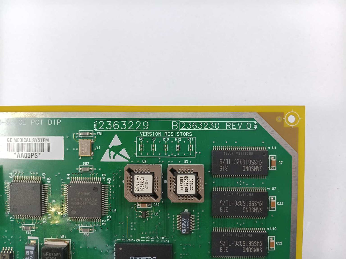 GE Healthcare 2363229-B 16-Slice PCI DIP, 2363230, Rev.0, 1298MD,  AA45YA Board