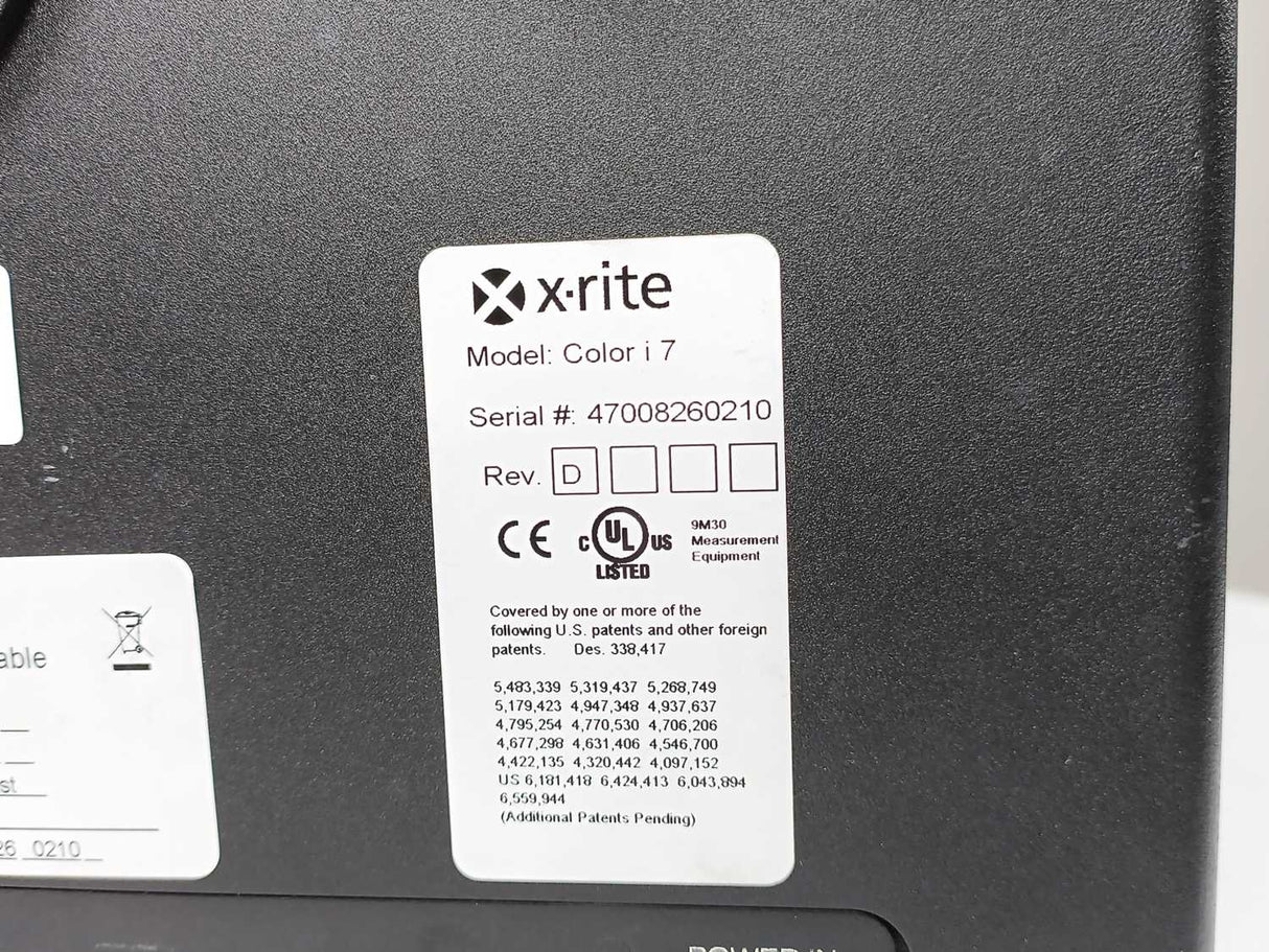 X-Rite Color i7 Benchtop Spectrophotometer
