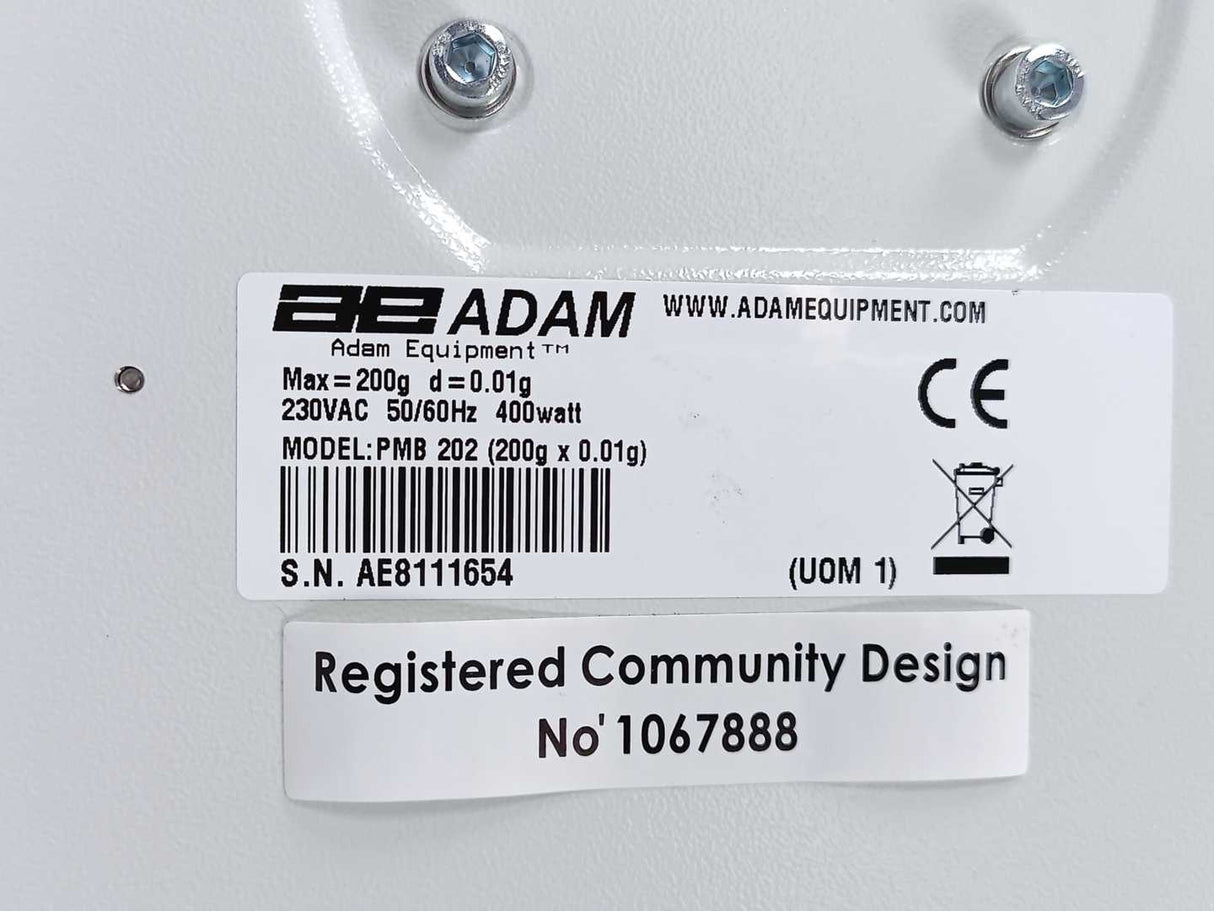 ADAM PMB 202 Moisture Analyser Max 200g d=0.01g