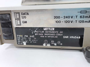 Mettler PM460 DeltaRange Scale