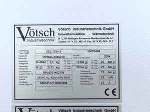 VOTSCH 56607494 VTS 7034-5 Temperature Test Chamber *FOR SPARE PARTS*