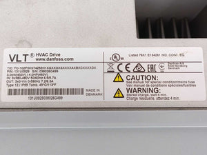 Danfoss 131U0929 FC-102P3K0T4Z55H1XGXXOXSXXXXAXBXCXXXXDX Frequency Converter
