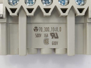 Wieland 70.300.1040.0 Female Insert BAS BUS 10 2,5 50 8pcs. Batch