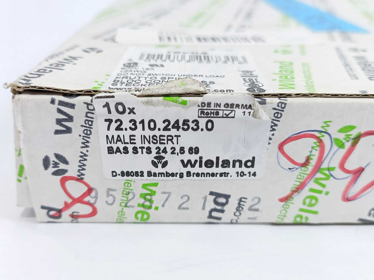 Wieland 72.310.2453.0 BAS STS 24 2,5 69 Male Insert 9 Pcs.