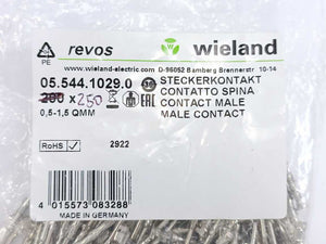 05.544.1029.0 Pin Male Contact 0,5-1,5QMM 250 pcs. Batch