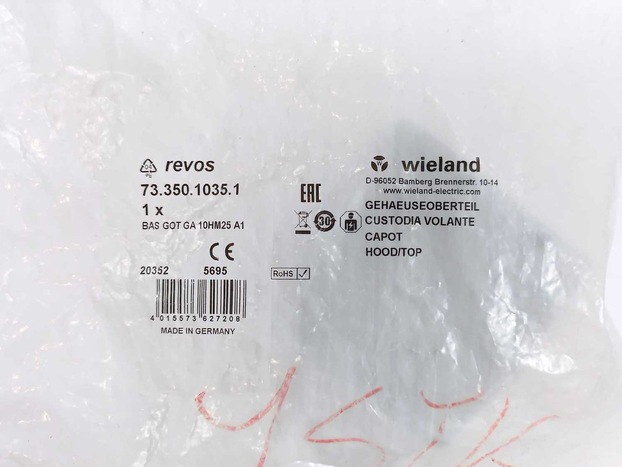 Wieland 73.350.1035.1 Housing Cover BAS GOT GA 10HM25 A1