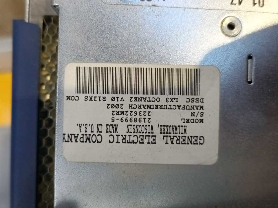 General Electric 2198999-5 LX3 Octane2 V10 R12KS COM