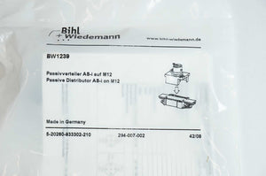 Bihl+Wiedemann BW1239 Passive Distributor AS-i on M12