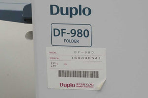 Duplo DF-980 Automatic Paper Folder