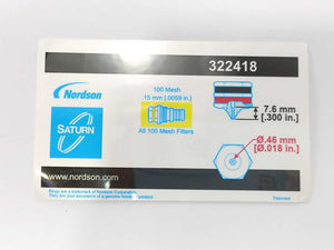 Nordson 322418 Nozzle, 0.300 in. (7.6 mm), 0.018 in. (0.46 mm)