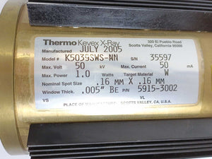 Thermo Fisher Scientific 5915-3002 K5039SWS-NN Kevex Ray Source Tube