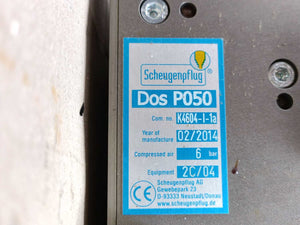 Scheugenpflug DosP050 K4604-I-1a, Volumetric Piston Dispenser 6bar, 2C/04