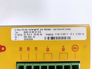 Baumüller Nürnberg BUS3-15/30-31-010 Power Converter Rectifier DC 310V 50/60Hz