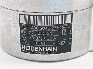 HEIDENHAIN 376886-0M ROD 486204827S12-03 Incremental Rotary Encoder 5V (+-10%)