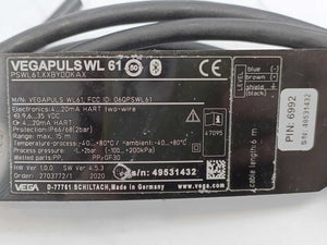 Vega PSWL61.XXBYDDKAX VEGAPULS WL 61 Radar Sensor for Level Measurement 4-20mA