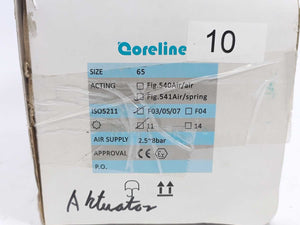 Coreline Fig. 541 Air/Spring Rack & Pinion Pneumatic Actuator w/ Position Sensor