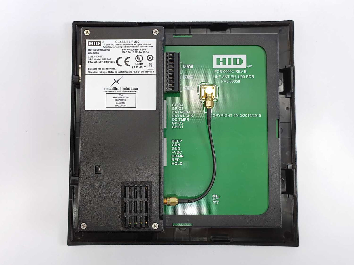 HID RDRSEU908K00000 iCLASS SE U90 Long Range Contactless Smart Card Reader
