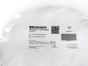 Beckhoff ZK2000-7100-0020 Sensor Cable M12 5pos male sraight shielded 2m