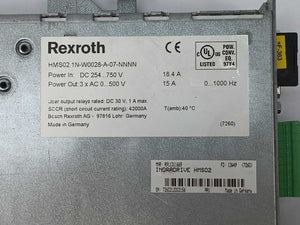 Bosch Rexroth R911311669 IndraDrive HMS02 Servo Drive HMS02.1N-W0028-A-07-NNNN