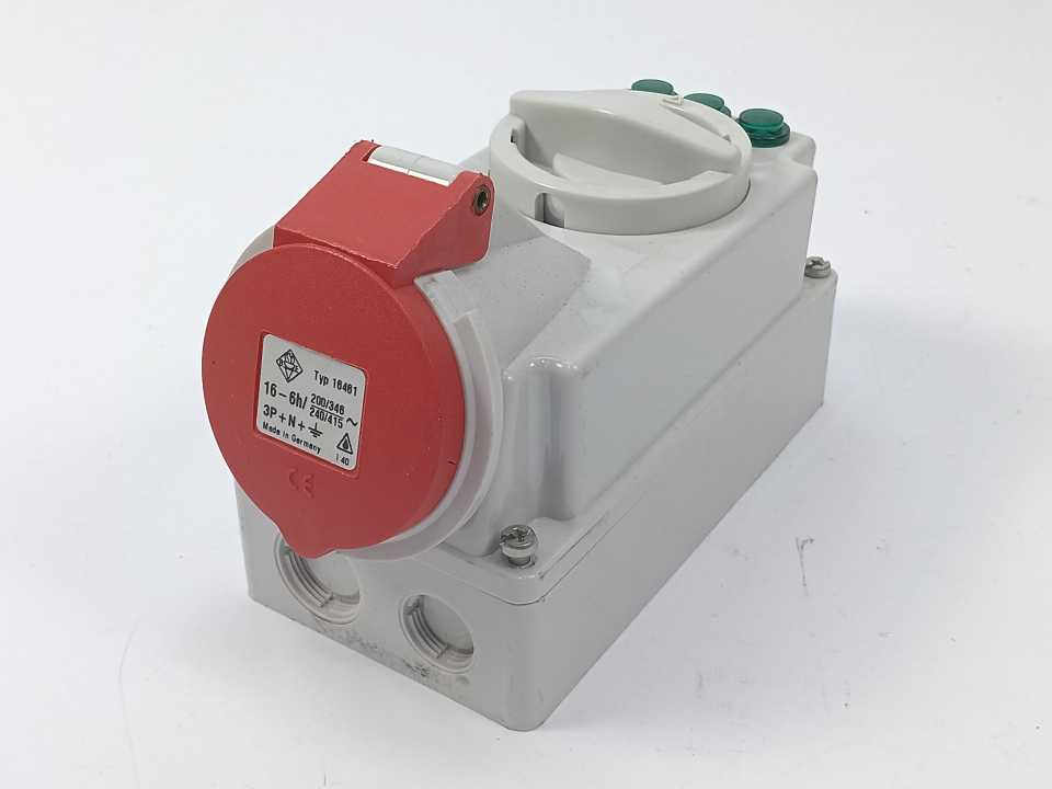 BALS 16461 Industrial CEE Socket 16A 5-Pin 3P+N+E 6h IP44