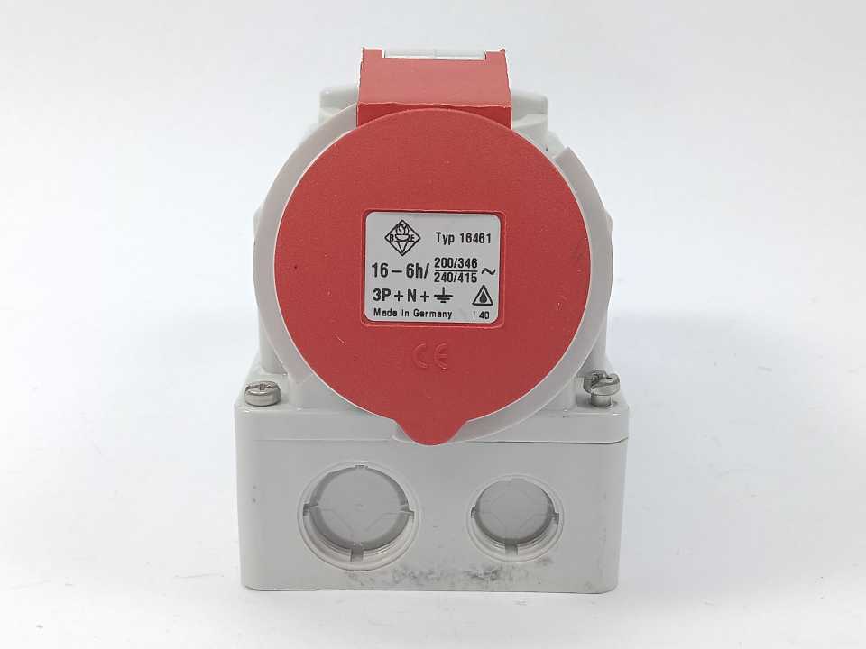 BALS 16461 Industrial CEE Socket 16A 5-Pin 3P+N+E 6h IP44