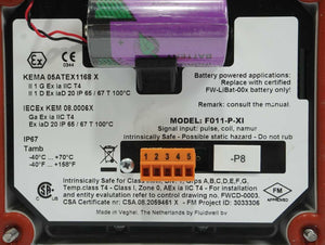 Fluidwell F011-P-XI Flow Rate Indicator (Intrinsically Safe, ATEX/IECEx)