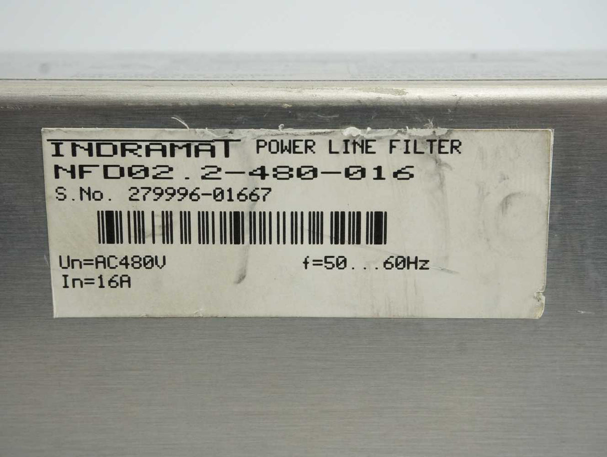 Indramat NFD02.2-480-016 Power Line Filter NFD02.2-480-016