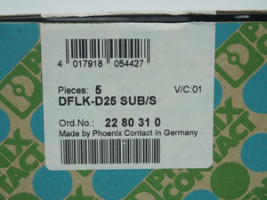 Phoenix Contact 2280310 DFLK-D25 SUB/S Transfer Module Batch 5pcs.
