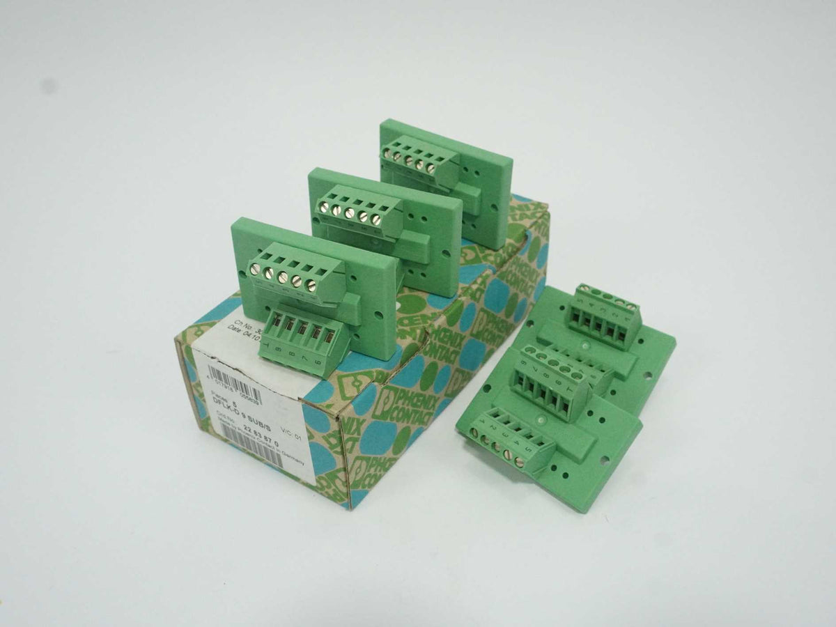 Phoenix Contact 2283870 DFLK-D 9 SUB/S Termination Board Batch 5pcs.