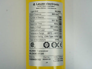 Leuze 66568100 MLD500 Transceiver MLD530-RT2M Light Grid