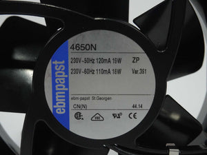 EBM-Papst 101-8052 4650N Axial Fan W/ Cable