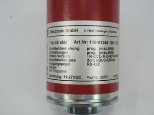 TR Electronic 110-01365 CE 65M RS 22 Multiturn Encoder
