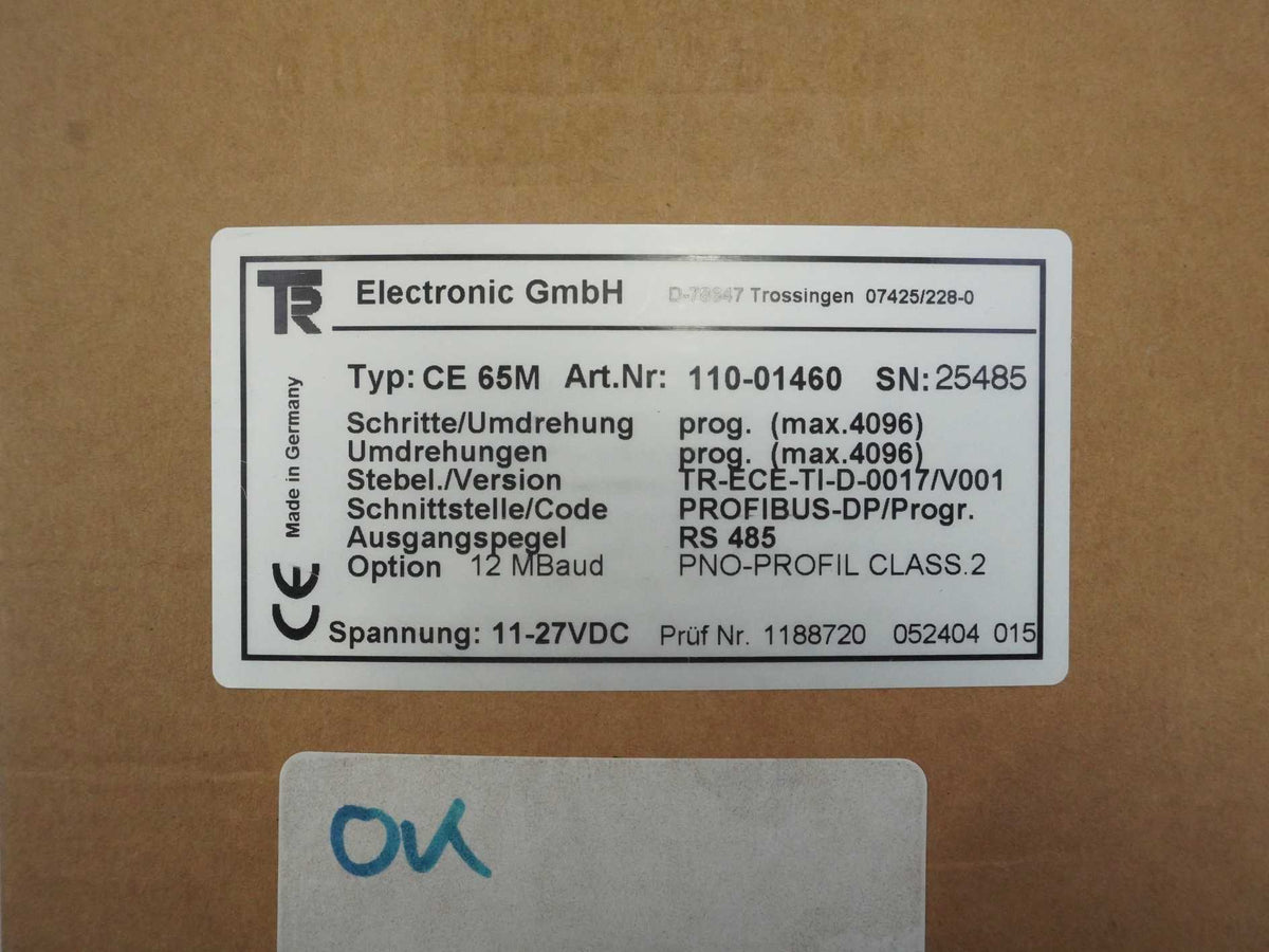 TR Electronic 110-01460 CE 65M RS 485 Bus Hood