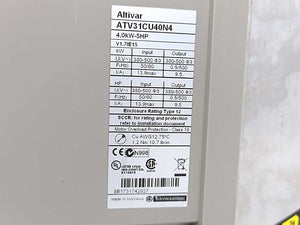 Schneider Electric ATV31CU40N4 Enclosed Variable Speed Drive 4kW 500V IP55