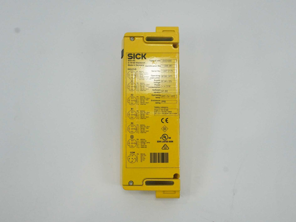 SICK 1 026 287 UE403-A0930 Safety Controller