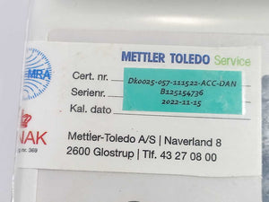 Mettler Toledo MS12001L/01 New Classic MF Precision Balance, RTC battery need change