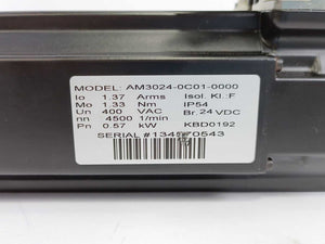 Beckhoff AM3024-0C01-0000 Servomotor 0.57kW 1.33Nm