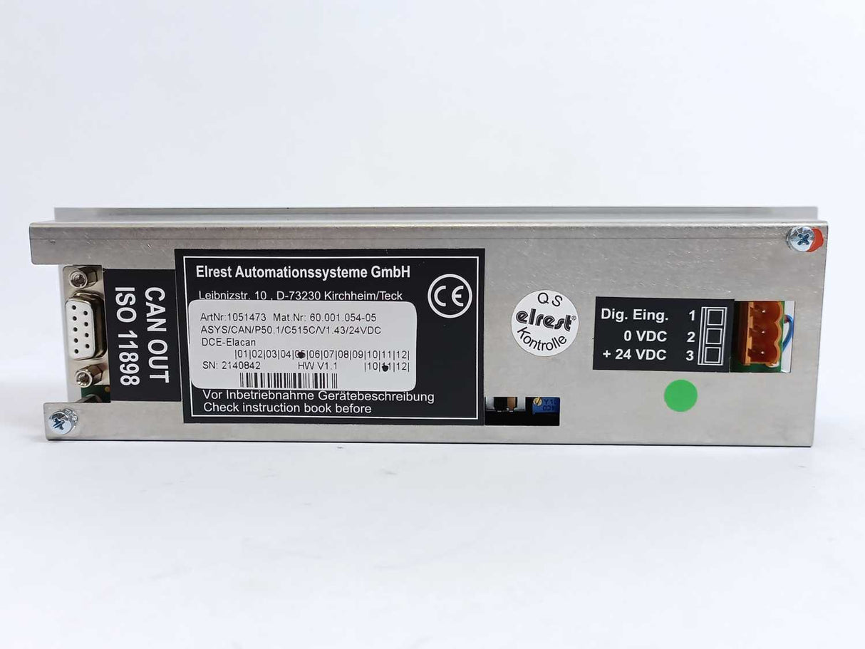 Elrest 1051473 60.001.054-05 ASYS Controller